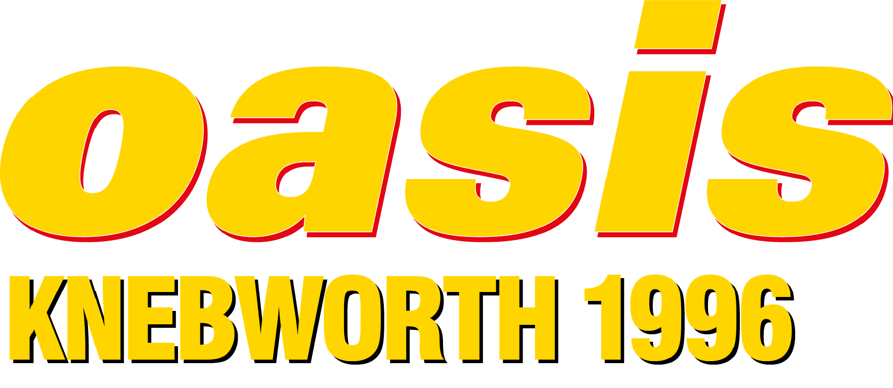 El logo de Oasis: Knebworth 1996